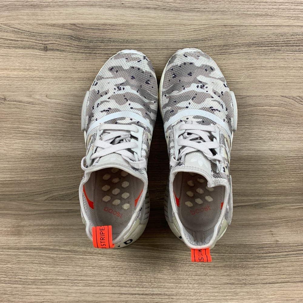Nmd r1 white/white/solar red camo pack discount
